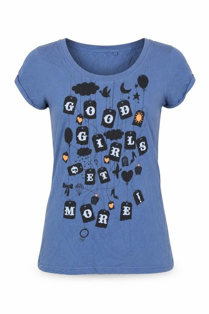 Womens UK Size 8 NEXT Blue Basic T-Shirt