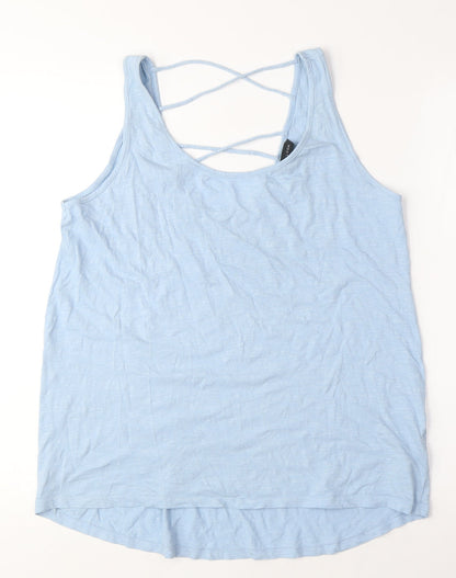 Womens UK Size 12 New Look Blue Basic Tank