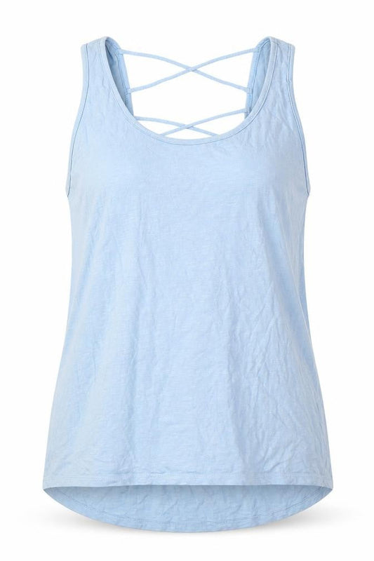 Womens UK Size 12 New Look Blue Basic Tank