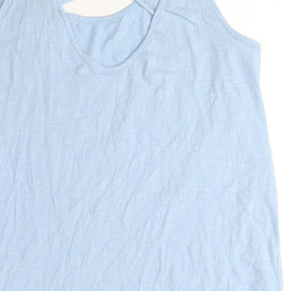 Womens UK Size 12 New Look Blue Basic Tank
