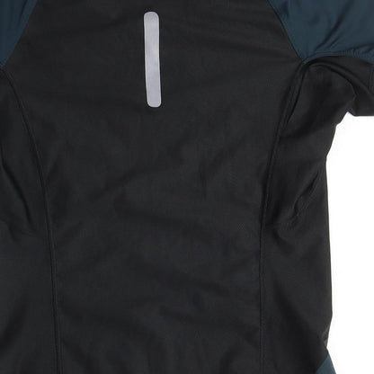 H&M Womens Blue Polyester Basic T-Shirt Size S Crew Neck - Mesh Pieces