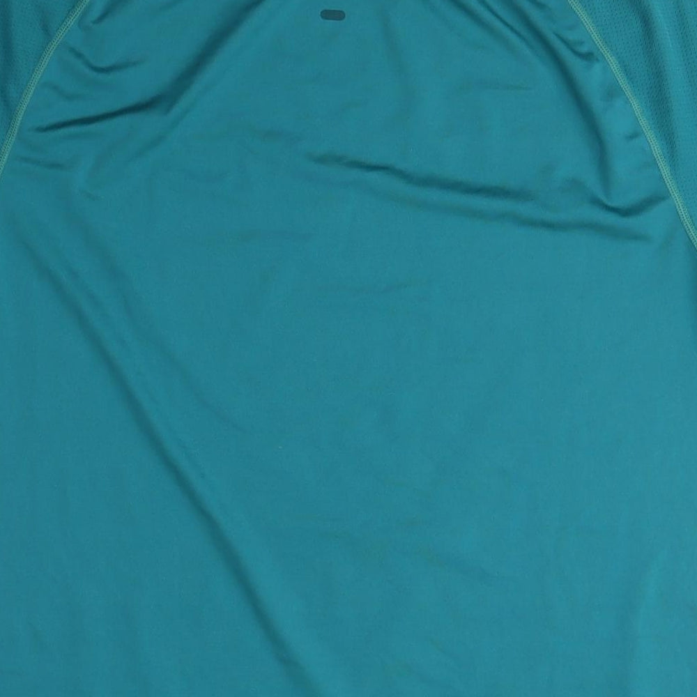 MP Mens Black Polyester Basic T-Shirt Size M Crew Neck