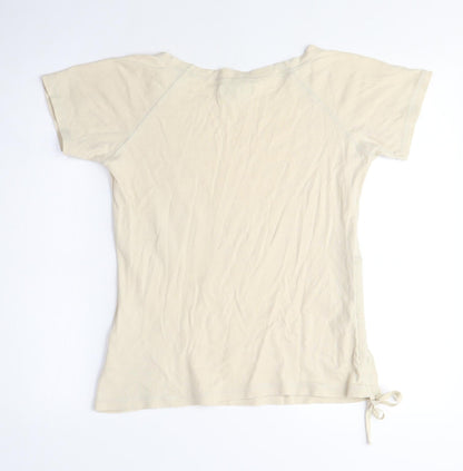 Womens UK Size M JFW Beige Basic T-Shirt