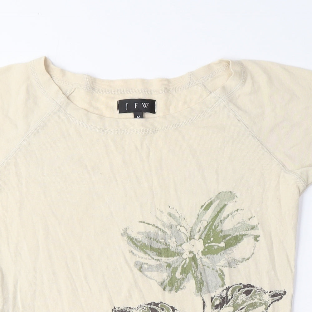 Womens UK Size M JFW Beige Basic T-Shirt