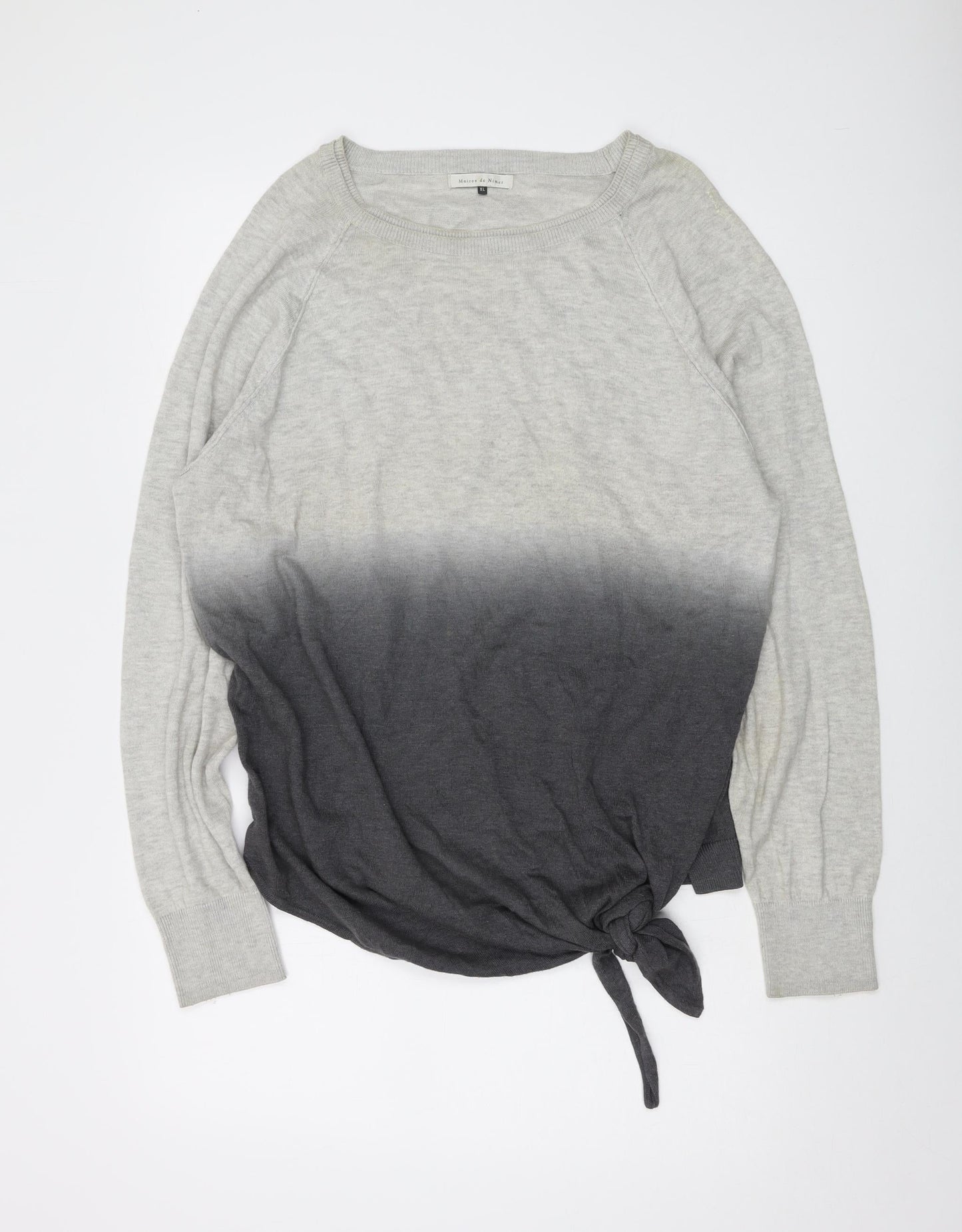 Womens UK Size XL Maison de Nimes Grey Pullover Jumper
