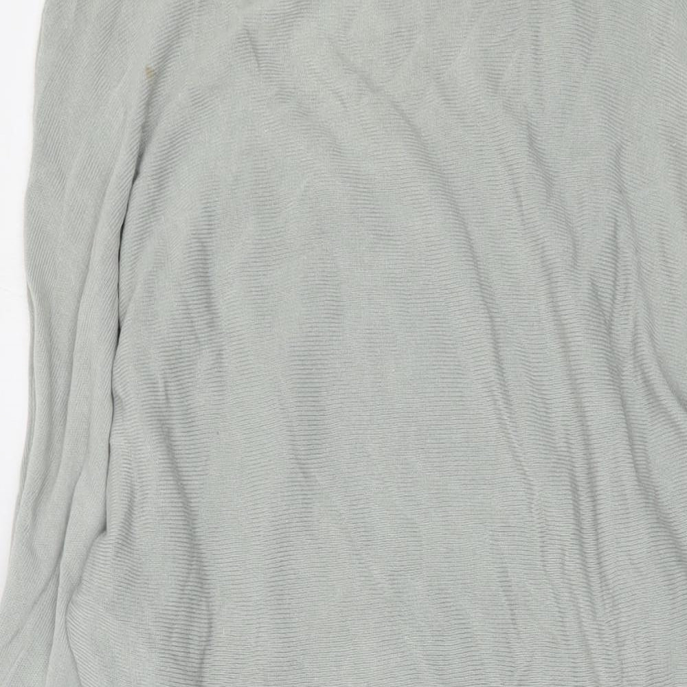 Almost Famous Womens Grey Round Neck Viscose Pullover Jumper Size M