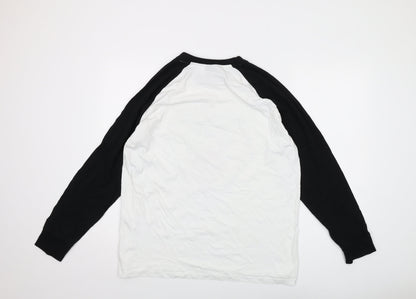 Stranger Things Mens White Cotton T-Shirt Size XL Crew Neck