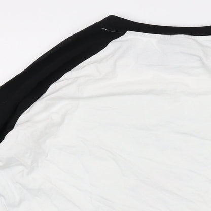 Stranger Things Mens White Cotton T-Shirt Size XL Crew Neck