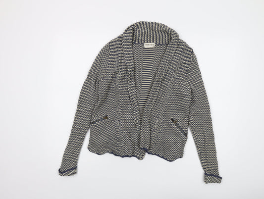 Womens UK Size 8 Indigo Blue Cardigan Jumper