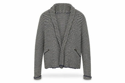 Womens UK Size 8 Indigo Blue Cardigan Jumper