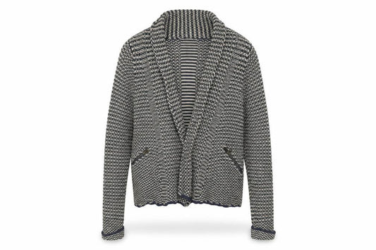Womens UK Size 8 Indigo Blue Cardigan Jumper