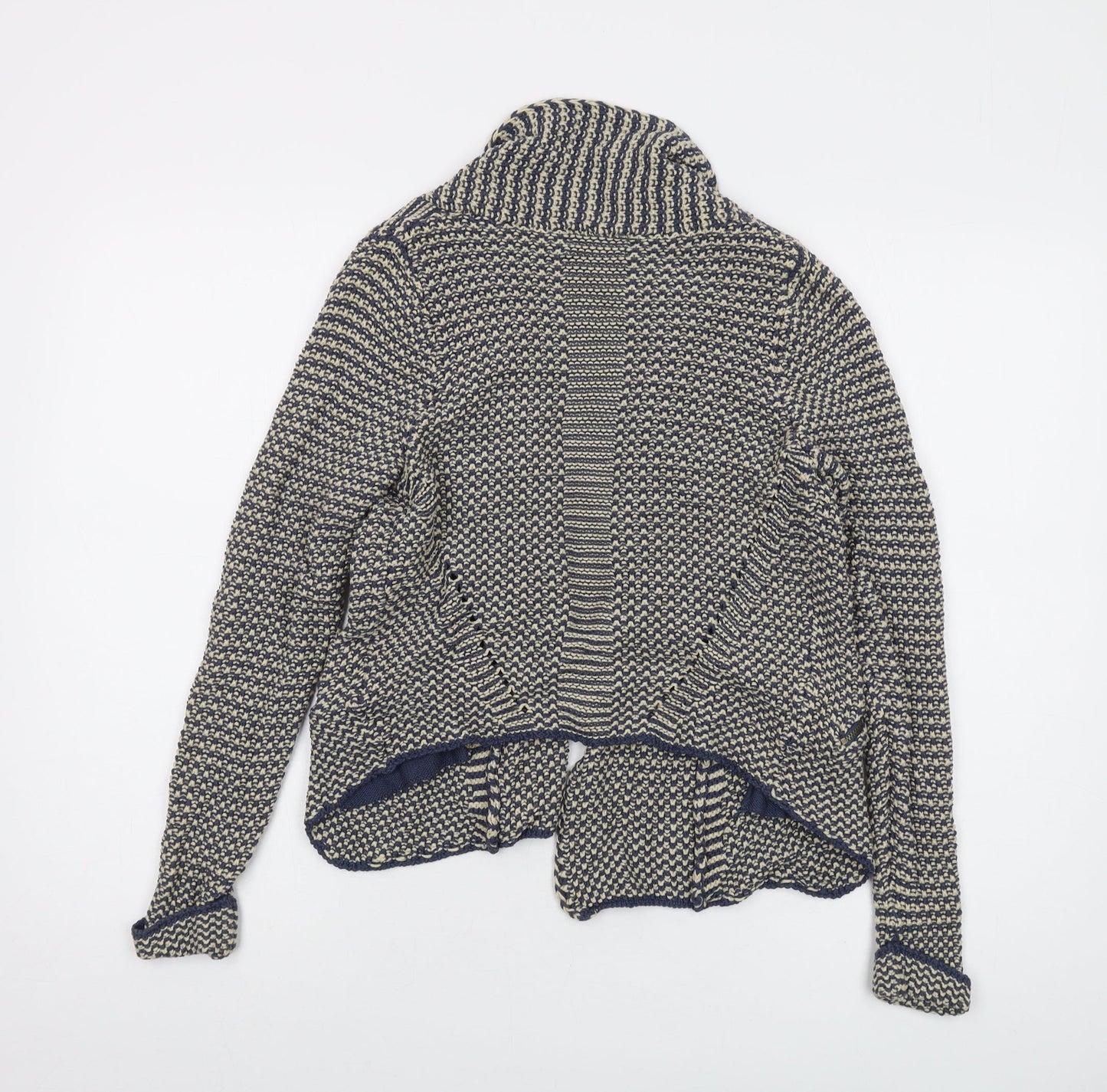 Womens UK Size 8 Indigo Blue Cardigan Jumper
