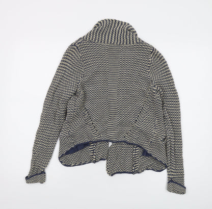 Womens UK Size 8 Indigo Blue Cardigan Jumper