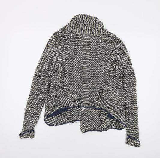 Womens UK Size 8 Indigo Blue Cardigan Jumper