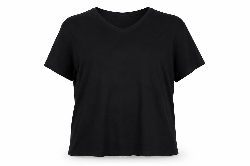Womens UK Size 2XL Karen Scott Black Basic T-Shirt