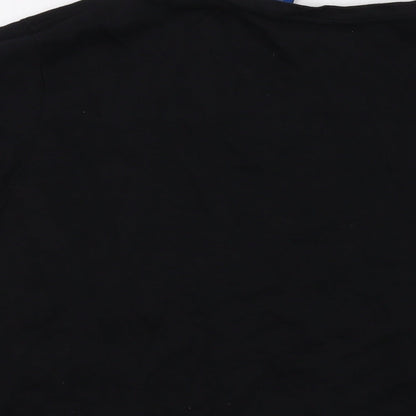 Womens UK Size 2XL Karen Scott Black Basic T-Shirt