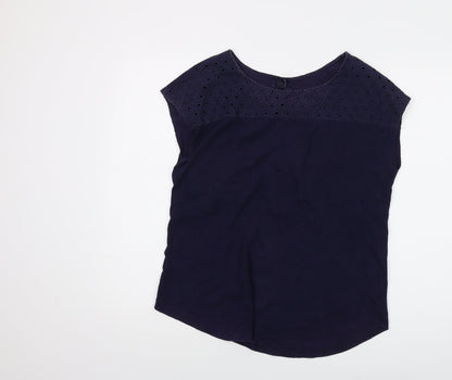 Womens UK Size M Gap Blue Basic T-Shirt