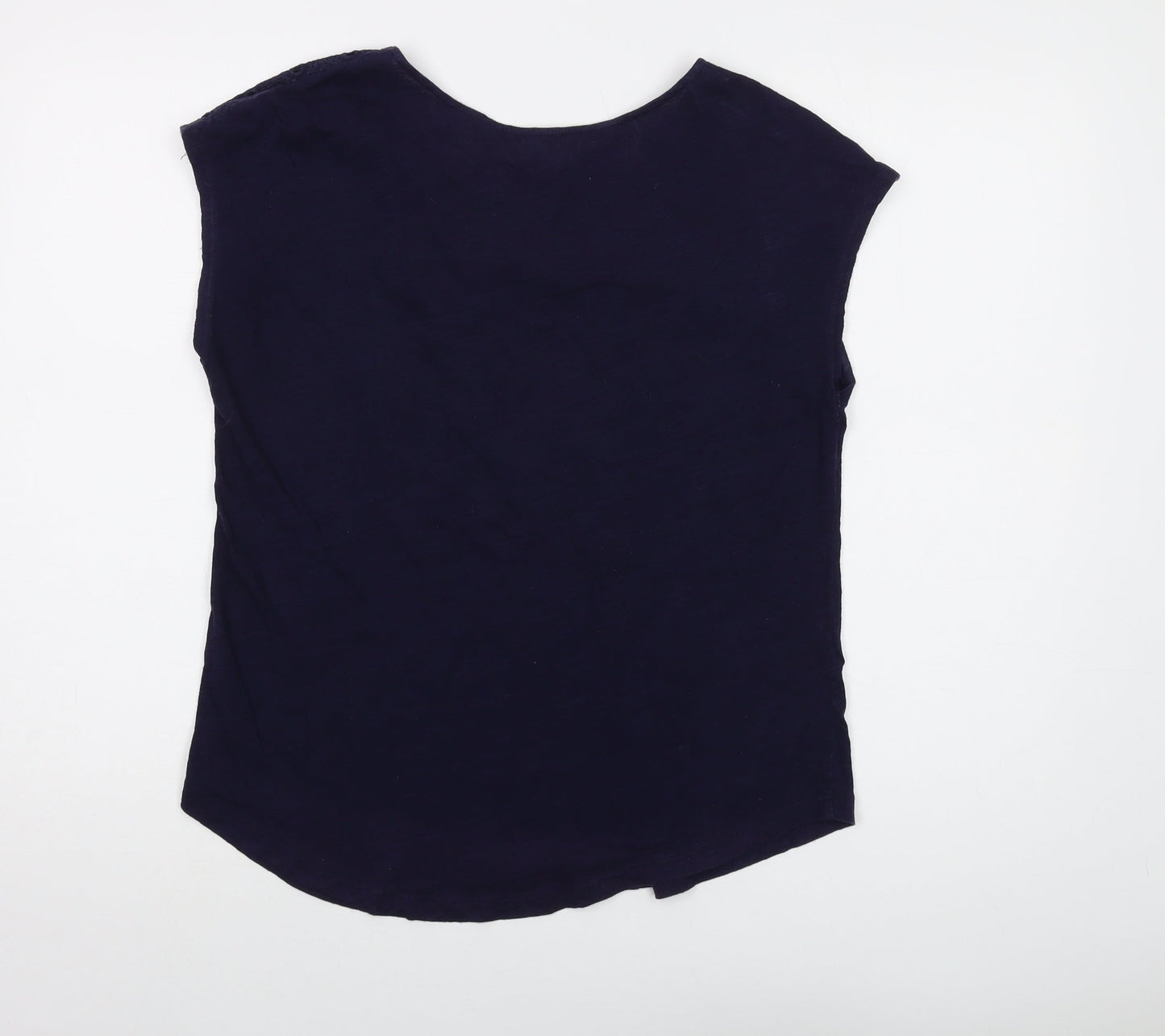 Womens UK Size M Gap Blue Basic T-Shirt
