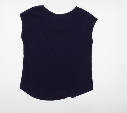 Womens UK Size M Gap Blue Basic T-Shirt