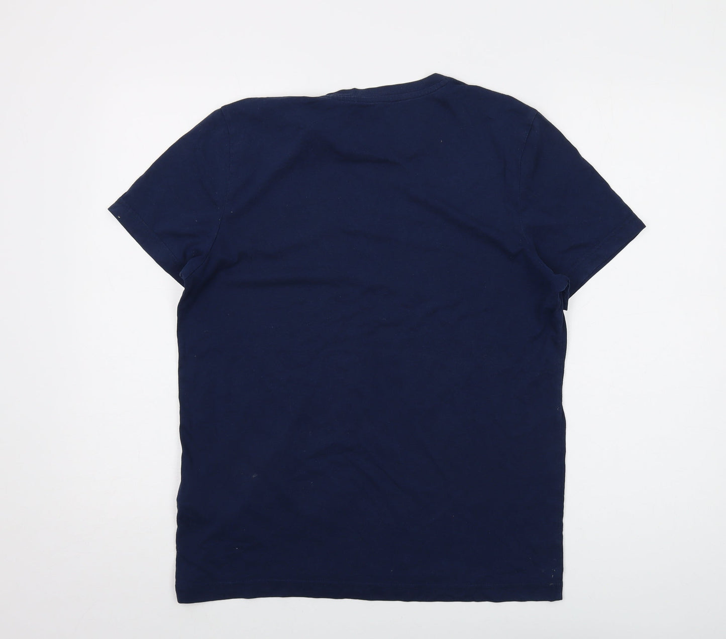 Reebok Mens Blue Polyester T-Shirt Size M Crew Neck