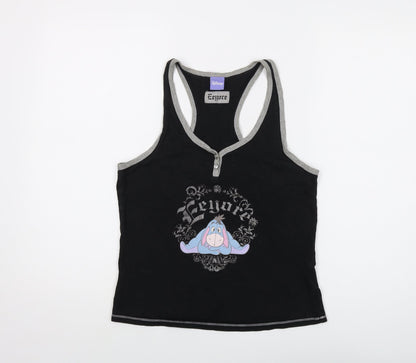 Womens UK Size 10 Disney Black Basic Tank