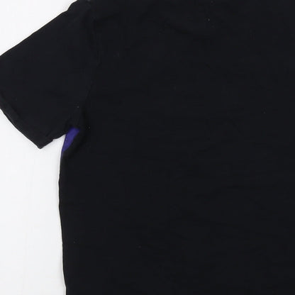 LEGO Boys Black Polyester Basic T-Shirt Size 11 Years Crew Neck Pullover