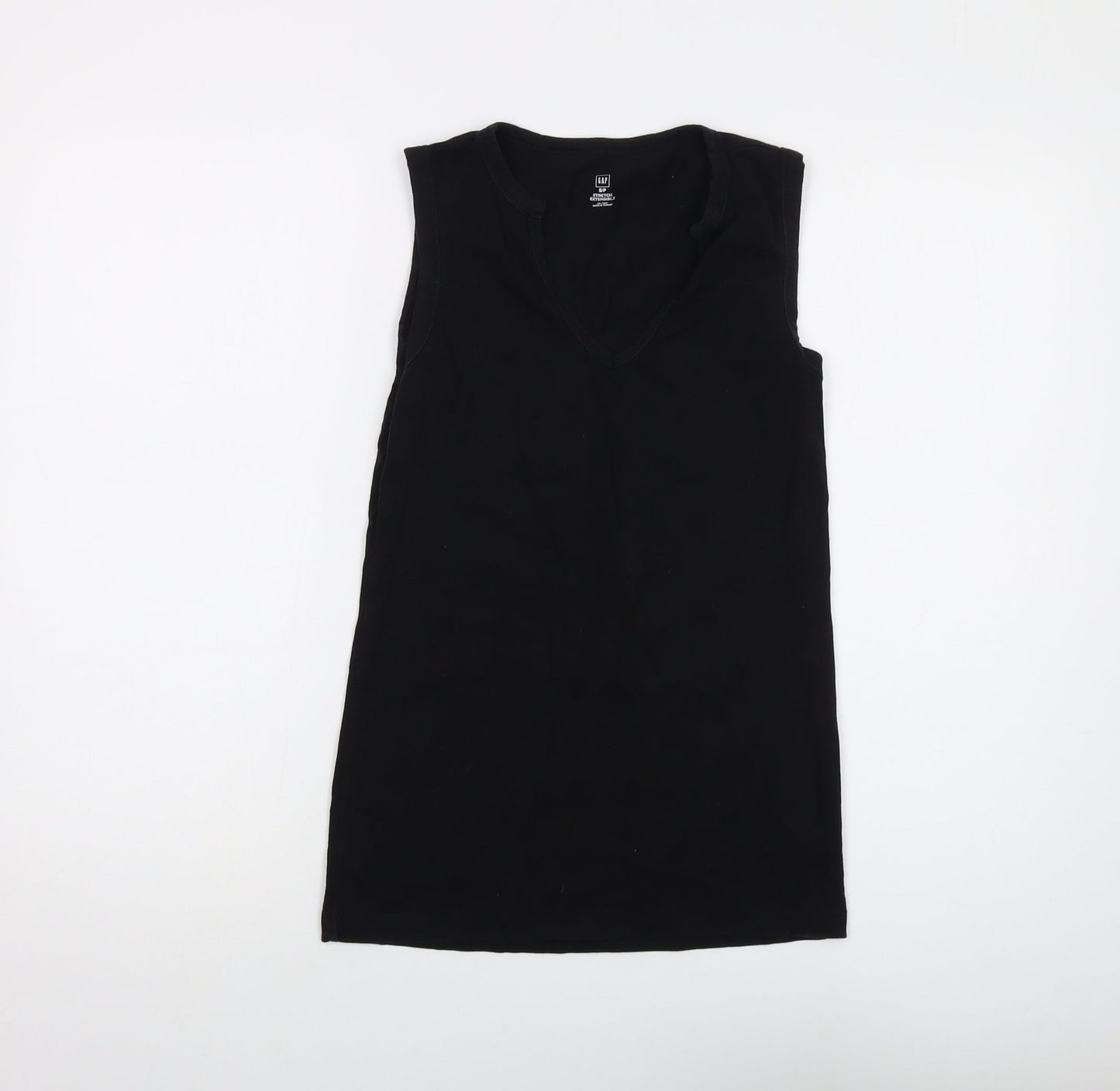 Womens UK Size S Gap Black Basic Tank