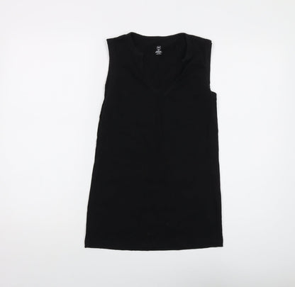 Womens UK Size S Gap Black Basic Tank