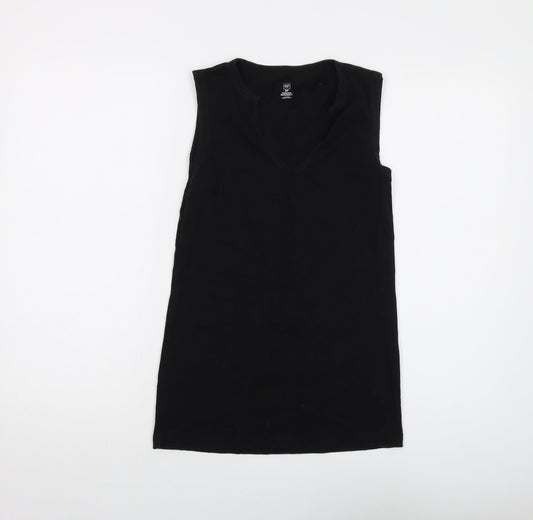 Womens UK Size S Gap Black Basic Tank