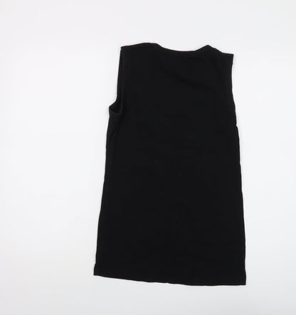 Womens UK Size S Gap Black Basic Tank