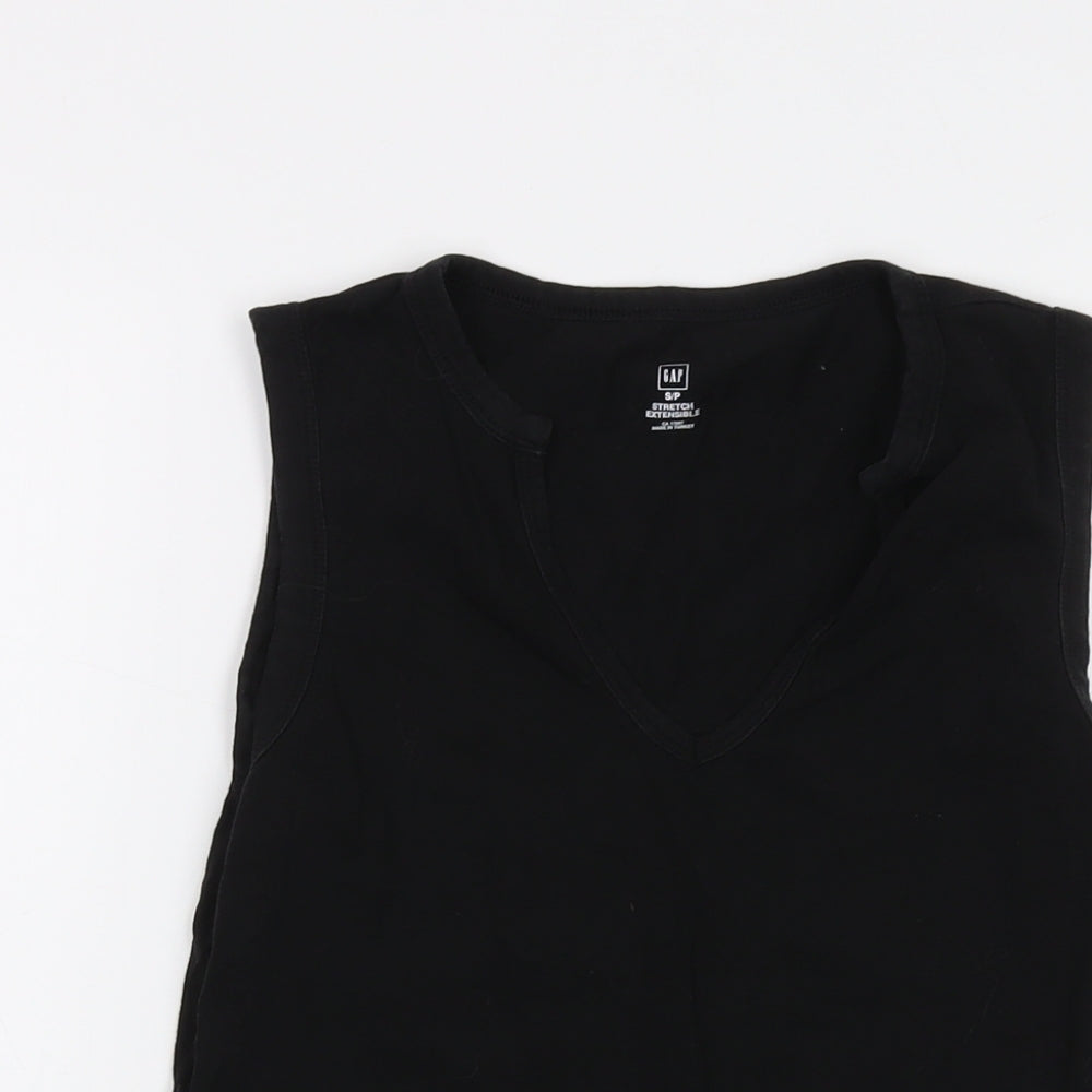 Womens UK Size S Gap Black Basic Tank