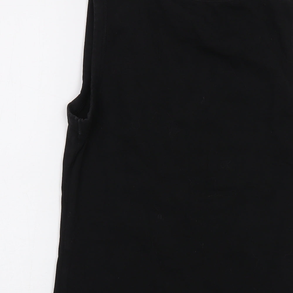 Womens UK Size S Gap Black Basic Tank