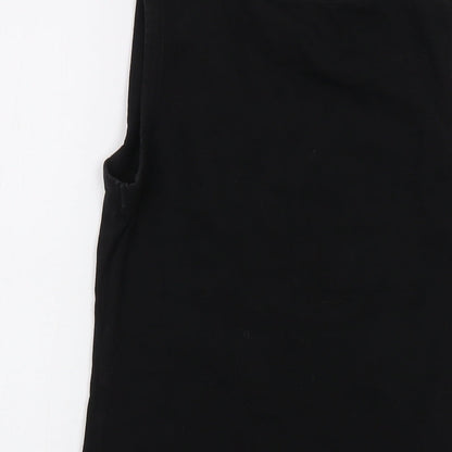 Womens UK Size S Gap Black Basic Tank