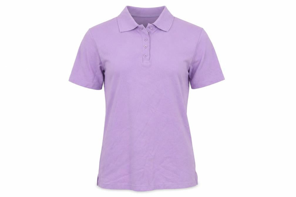 Womens UK Size 14 Isle Purple Basic Polo