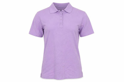 Womens UK Size 14 Isle Purple Basic Polo