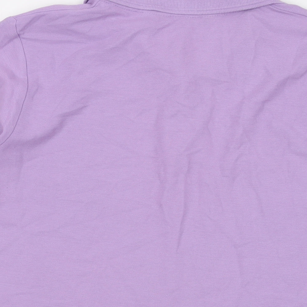 Womens UK Size 14 Isle Purple Basic Polo
