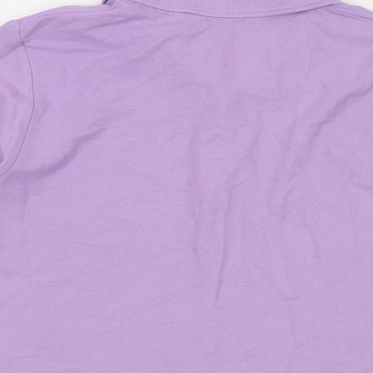 Womens UK Size 14 Isle Purple Basic Polo