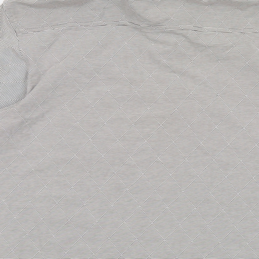 Mish Mash Mens Grey Cotton Polo Size XL Collared Button