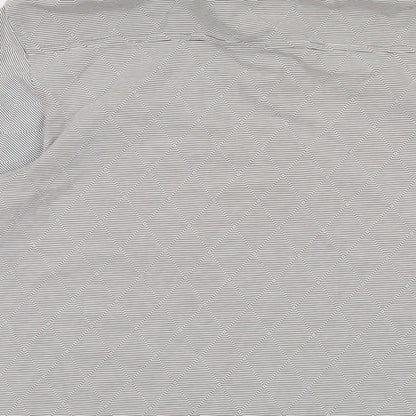 Mish Mash Mens Grey Cotton Polo Size XL Collared Button