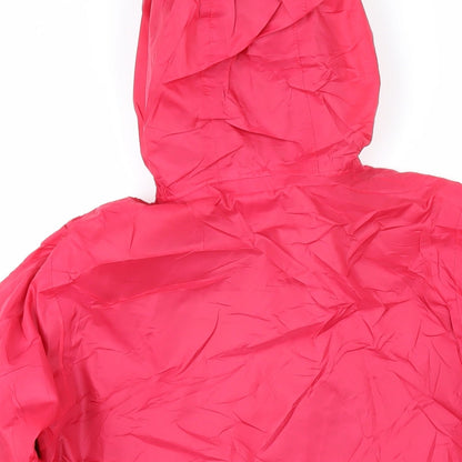 DECATHLON Girls Red Jacket Coat Size 12 Years Zip