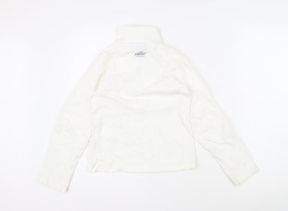 Protest Boys White 100% Polyester Pullover Sweatshirt Size 9-10 Years Zip - Protest logo