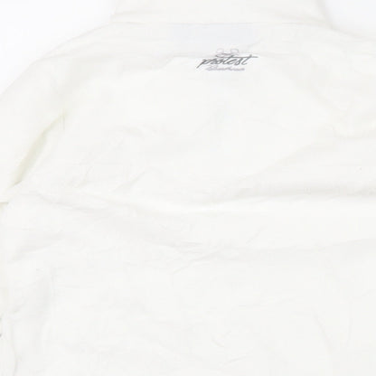 Protest Boys White 100% Polyester Pullover Sweatshirt Size 9-10 Years Zip - Protest logo