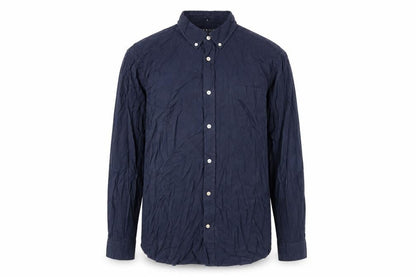 Howick Mens Blue Cotton Button-Up Size L Collared Button