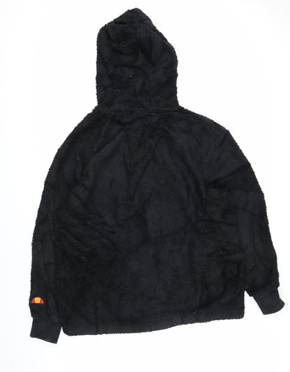 ellesse Womens Black 100% Polyester Pullover Hoodie Size S Pullover - Ellesse