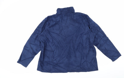Mens UK Size XL Lands' End Blue Pullover Sweatshirt
