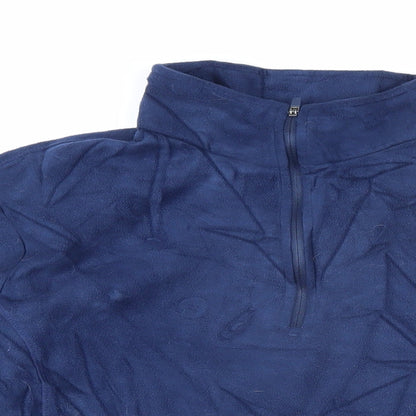 Mens UK Size XL Lands' End Blue Pullover Sweatshirt