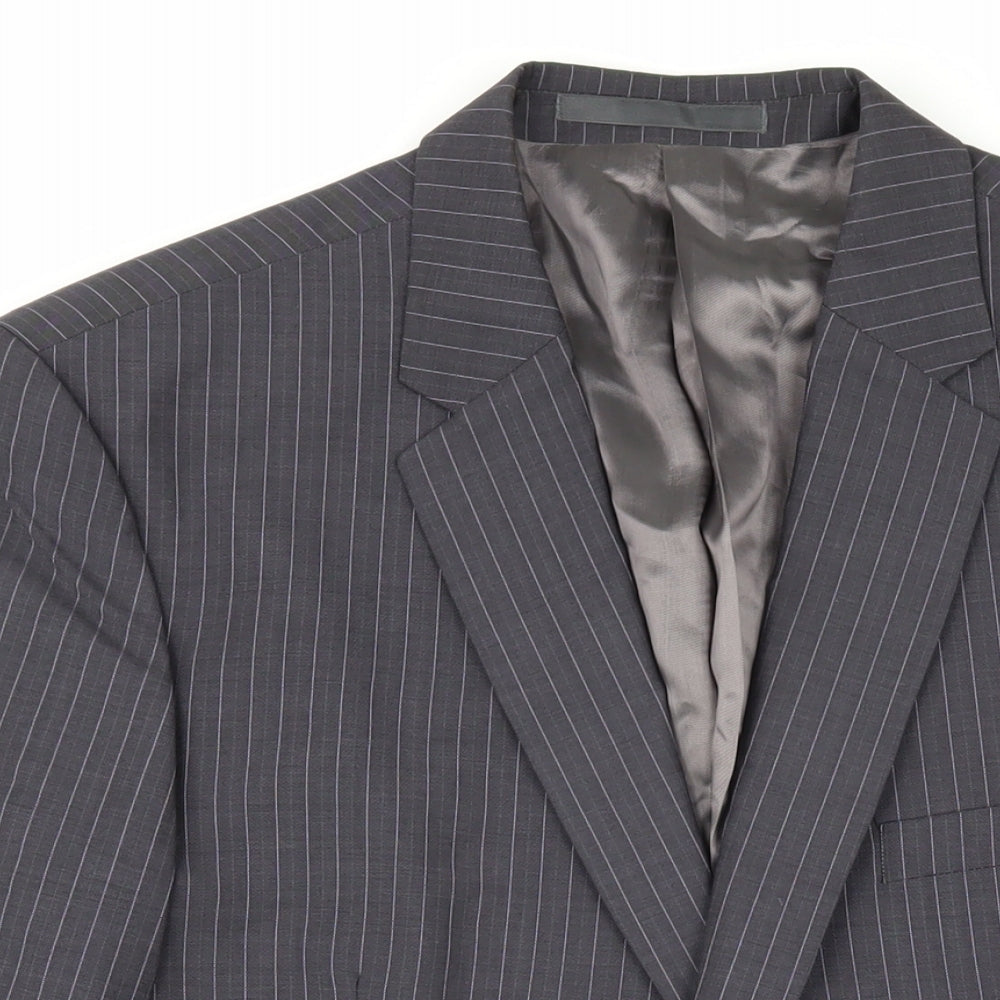 Mens UK Size 42 Kenneth Cole Regular Grey Suit Jacket
