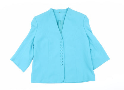 Womens UK Size 16 EWM Blue Jacket