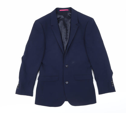 Mens UK Size 34 OneSix5ive Regular Blue Suit Jacket