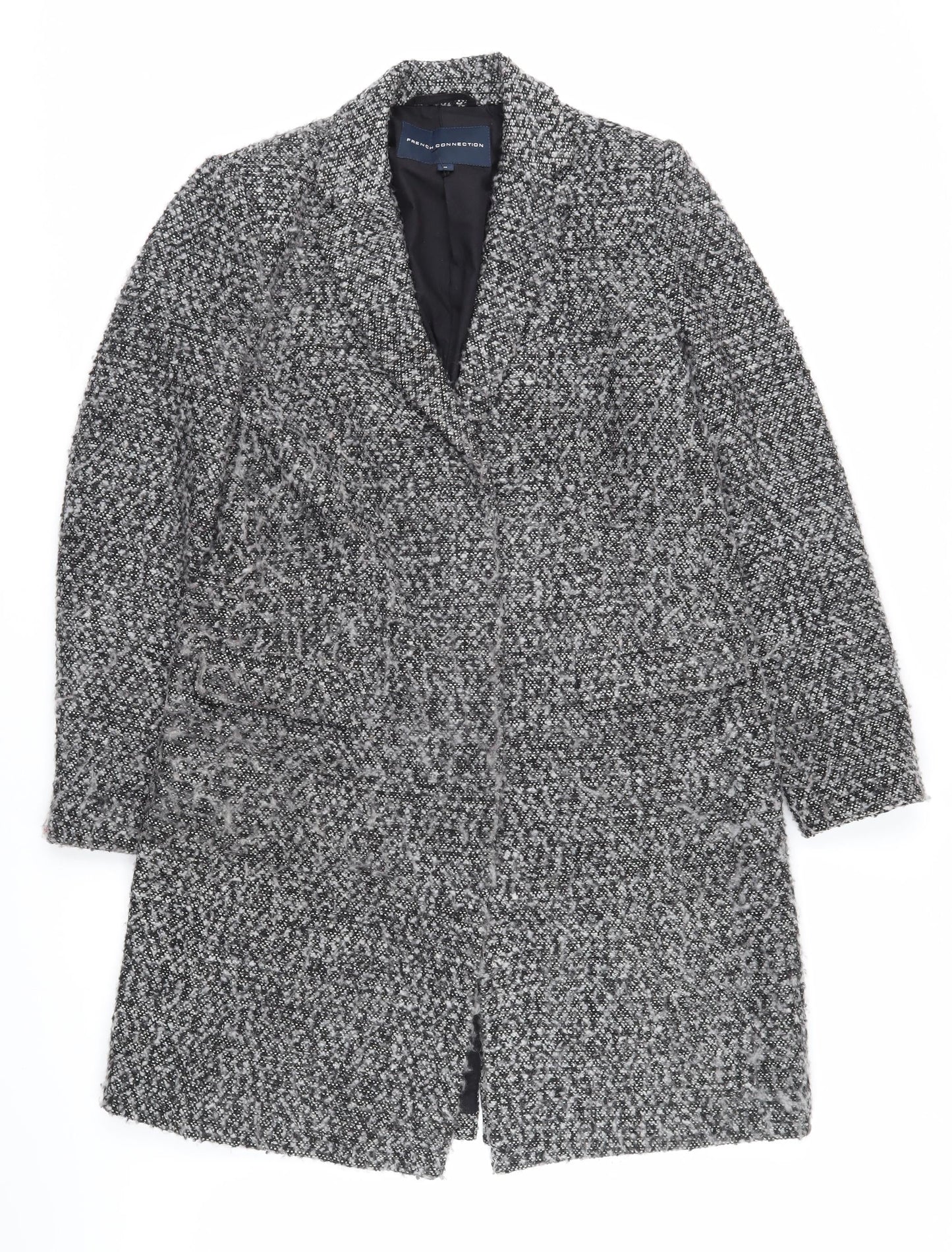Womens UK Size M French Connection Grey Overcoat